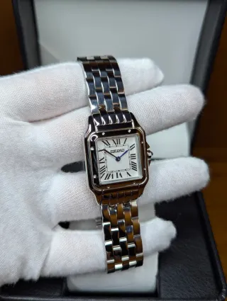 Reloj Seiko Mod Panthère Blanco Negro y Azul