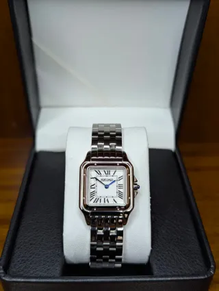 Reloj Seiko Mod Panthère Blanco Negro y Azul