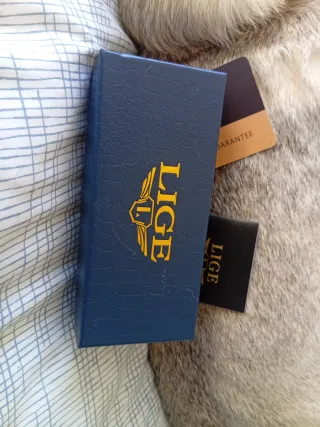 Reloj LIGE Verde y Plateado