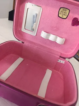 Maletín niña brillante para maquillaje u otras