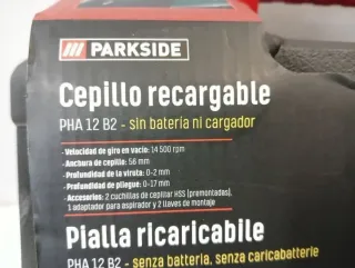 Cepillo Batería 12V PARKSIDE