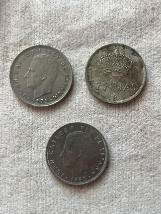 Monedas 25 Pesetas Juan Carlos I