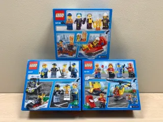 LOTE PACK TRES SET LEGO CITY 60100 + 60106 + 60127