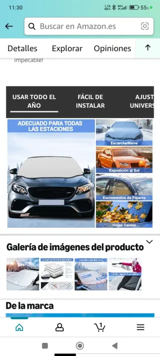 Protector de parabrisas magnético para coche