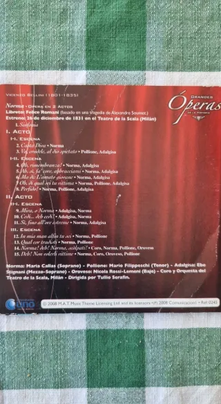 CD Norma. Bellini Ópera