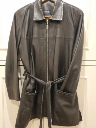 Giubbotto in pelle Boch Nero