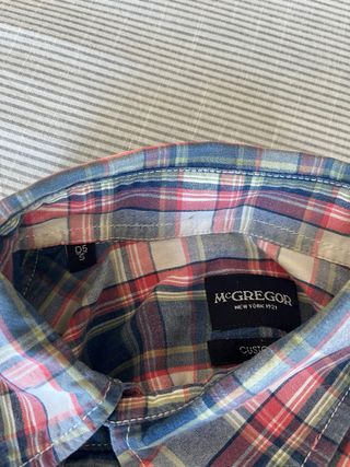Camisa McGregor cuadros azul y rojo