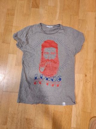 Camiseta Amar en Calma Hombre Barba Roja