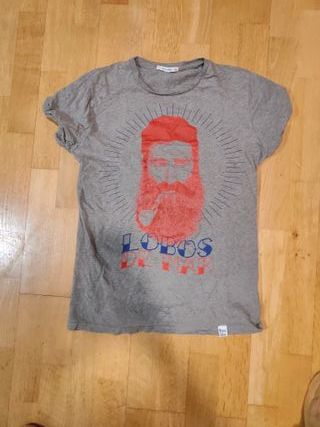 Camiseta Amar en Calma Hombre Barba Roja