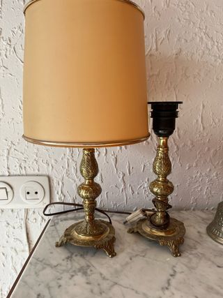 Lampade da comodino dorate