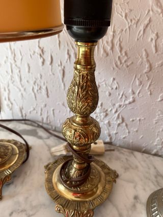 Lampade da comodino dorate