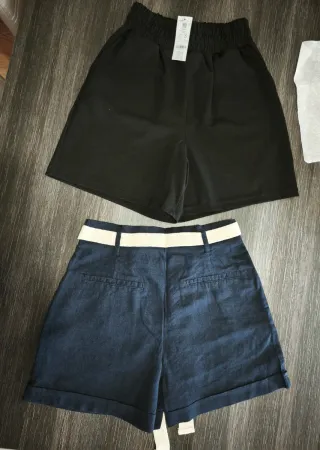 Lote 2 pantalones cortos mujer S/36/8 NUEVOS