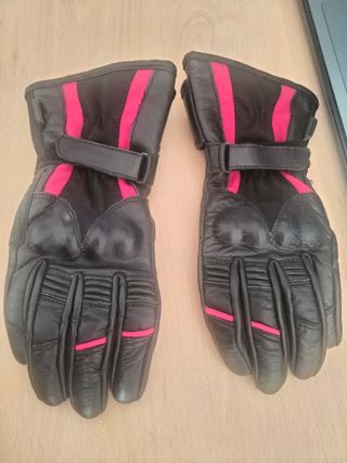 Guantes Moto/Bici Invierno Niños Negro/Rojo