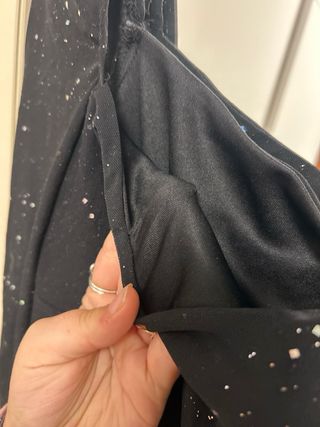 Vestido negro lentejuelas talla L