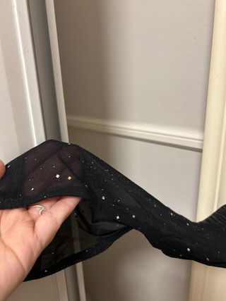 Vestido negro lentejuelas talla L