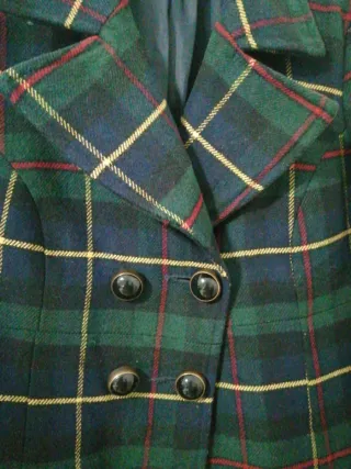 Abrigo vintage Zara cuadros