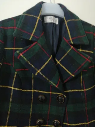 Abrigo vintage Zara cuadros