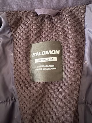 Giubbotto da sci Salomon blu e nero