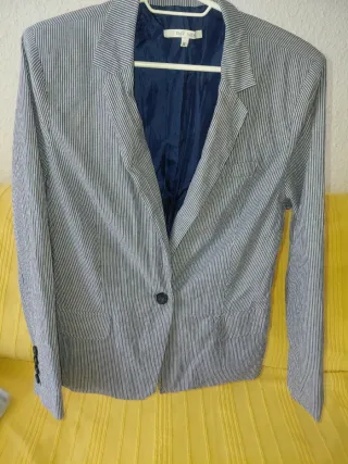 Americana rayas azul y blanco Talla XL