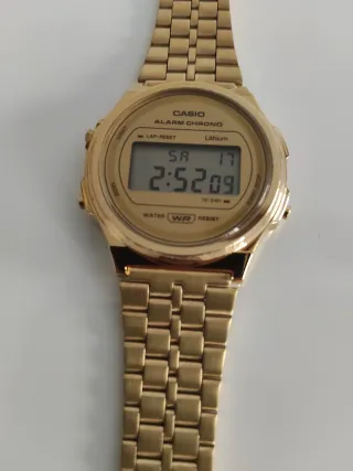 Reloj Casio Dorado Digital