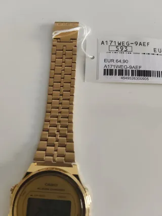 Reloj Casio Dorado Digital