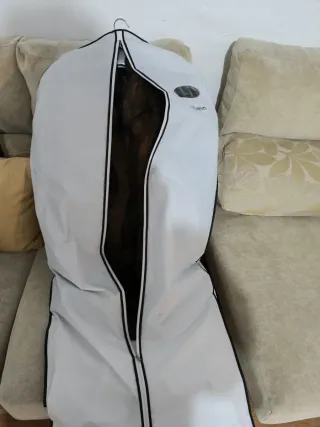 Abrigo de piel marrón