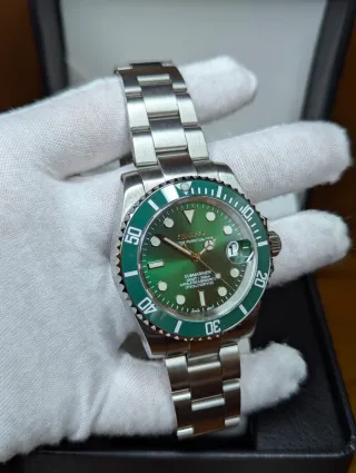 Reloj Seiko Mod Diver Submariner Hulk Verde