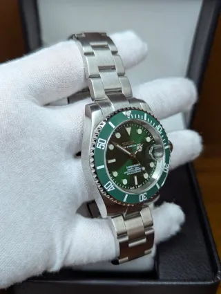 Reloj Seiko Mod Diver Submariner Hulk Verde