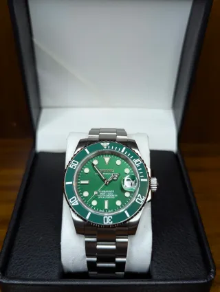 Reloj Seiko Mod Diver Submariner Hulk Verde