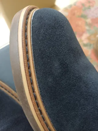 Botines Hombre Ante Azul Springfield A Estrenar