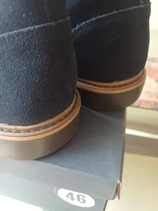 Botines Hombre Ante Azul Springfield A Estrenar