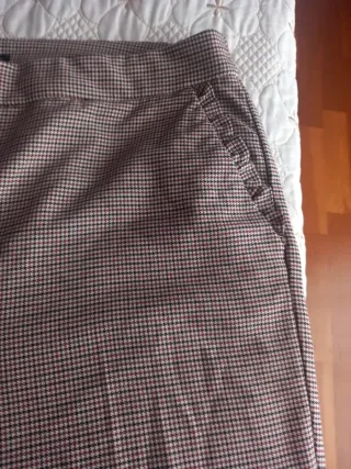 Pantalón Zara Mujer Beige/Marrón