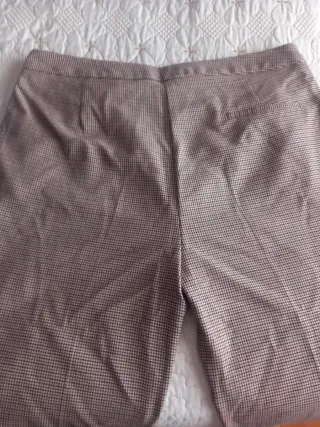 Pantalón Zara Mujer Beige/Marrón