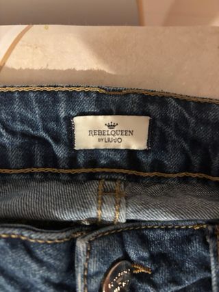 Jeans Liu Jo Rebel Queen Blu Strappati