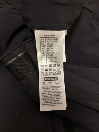 Pantalón Trekking Quechua Gris