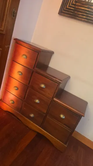 Mueble recibidor vintage madera