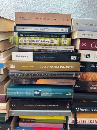 Lote de libros variados (historia, novela y cienci