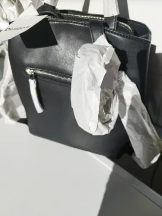 Bolso bandolera mochila negro