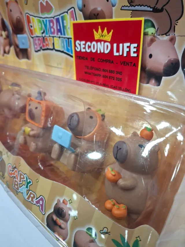 Lote 6 Muñecos Capybara Splat Ball