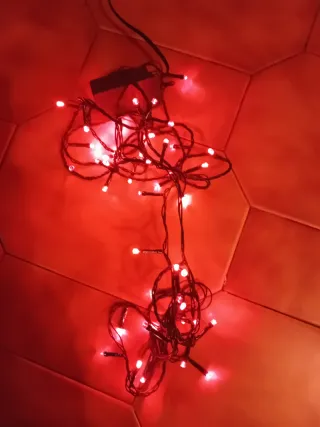 Luzes de Natal Vermelhas