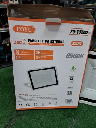 Faro LED Esterno Foyu 200W 6500K