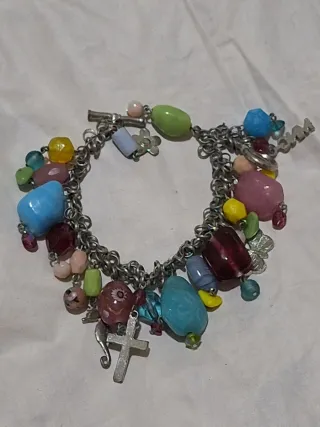 Conjunto Pulsera y Collar Multicolor