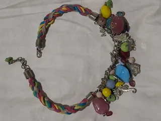 Conjunto Pulsera y Collar Multicolor