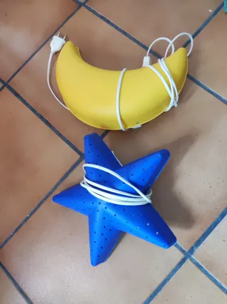 Lámparas Ikea Estrella y Luna
