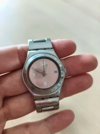 Reloj Swatch Daydate Rosa Vintage