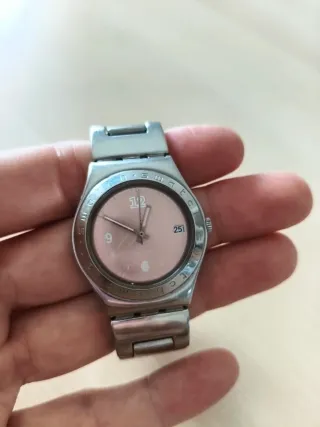 Reloj Swatch Daydate Rosa Vintage