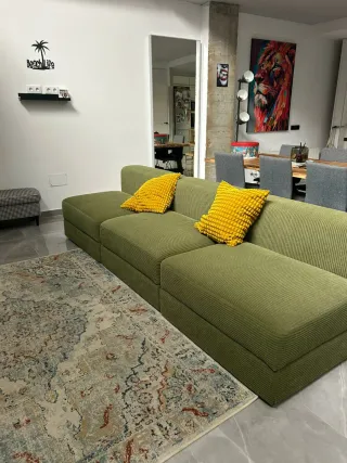 Sofá modular 4-5 plazas verde