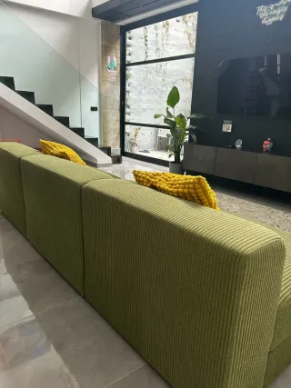 Sofá modular 4-5 plazas verde