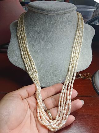 Collar de perlas auténticas 24” (61 cm) – segunda