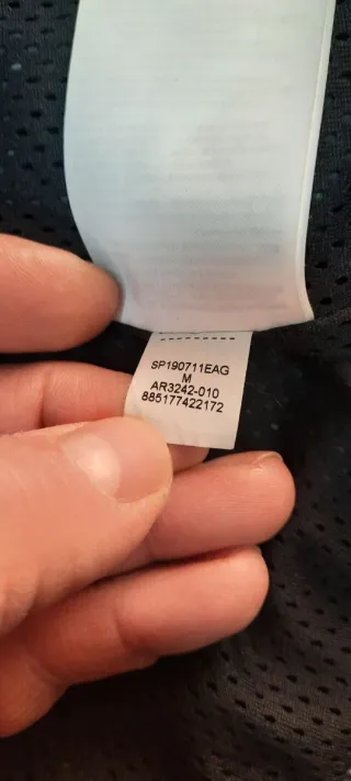 Giubbino Jordan Uomo Nero e Rosso